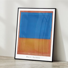 마크로스코 그림 액자 명화 인테리어 포스터 추상화 Mak Rothko 17, A2 사이즈(420x594mm), A2 포스터 + 블랙 액자 결합