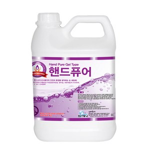 산케미칼 핸드퓨어 젤타입 핑크 3.75L 물비누 손세정, 1개