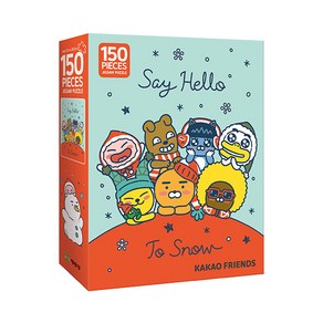 카카오프렌즈 직소퍼즐 150pcs: 세이 헬로 투 스노우, 150피스, 혼합색상