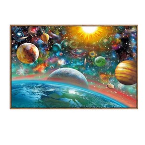 지구와 우주행성 보석십자수 DIY 비즈십자수 대형사이즈 비즈공예(사은품 증정), 120cm x 80 cm, 여름(B), 1개