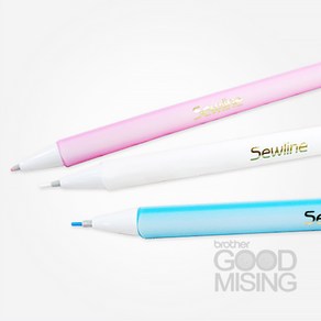 SEWLINE 소우라인 초크샤프 초크펜 색상선택가능 미싱용품 홈패션, 1개, 핑크