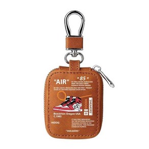 호환 럭셔리 스트리트 에어 신발 가죽 이어폰 케이스 Aipod12 3 운동화 Aipods Po 2 용 무선 블루투스 충전 박스, [04] Fo Aipods Po 2ND, 4, 1개