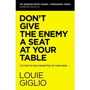 (영문도서) Don't Give the Enemy a Seat at You Table Study Guide Plus Steaming Video: It's Time to Win ... Papeback, Hapechistian Resouces, English, 9780310156284