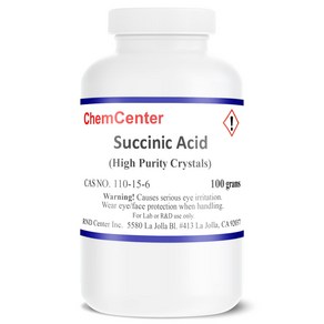 Succinic Acid Ulta Fine Cystals/Powde 100 Gams 석신산 초미립 결정/분말 100그램, 1개