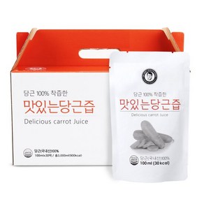 [김재식헬스푸드] 맛있는 당근즙 100ml x 60팩(총2박스), 60개