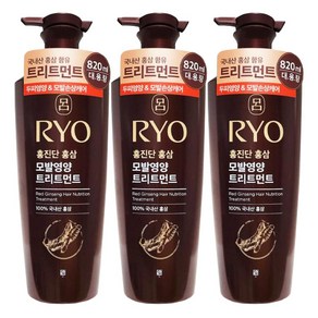 려 홍진단 홍삼 트리트먼트, 3개, 820ml