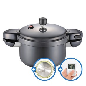 PN풍년 블랙펄 메가 10인용 + 여분패킹 + 키친타이머, 1개, 블랙, 5.5L