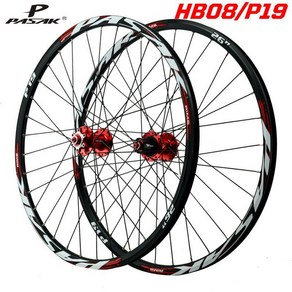 자전거바퀴 PASAK MTB 산악 자전거 휠셋 디스크 브레이크 밀폐형 베어링 QR TA 12x142mm 휠 12 단 카세트 32H 림 26/27 인치 29 인치, 01 26ed hub ed, 1개