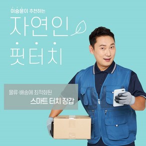 나이텍스 스마트 터치 장갑 자연인 핏터치 물류 배송, 사이즈L, 1개