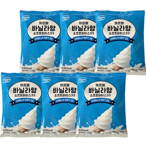 대호 까르페 바닐라 소프트아이스크림 1kg X 6개 소프트파우더