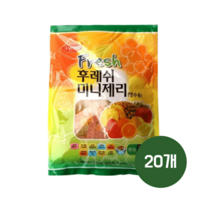 팥모아 팥빙수 과일맛 젤리 300g x 20개 업소용