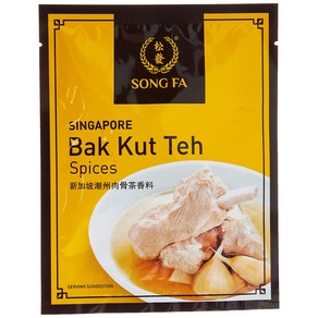 Song Fa Singapoe Bak Kut Teh Spices 30g 1 Pack 송파싱가포르 바쿠테 향신료 30g 1팩, 1개