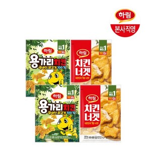 본사직영 용가리치킨300gX2+치킨너겟300gX2