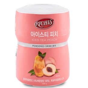 (주)동서 리치스 아이스티 피치, 550g, 3개입, 72개