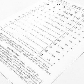 시력측정 검사표 - 한천석 근거리 종이시력판 35cm, 3m 시력표, 1개, 1개입