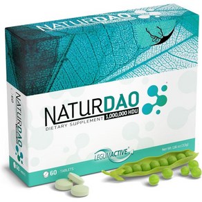 NATURDAO - 1000000 HDU DAO Enzyme Histamine Block Diamine Oxidase Food Inleance 60 정, 1개, 60정