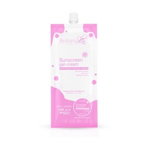 브릴리언트 피부 선스크린 젤 크림 UVA + UVB 보호 5그램, 1개, 50ml