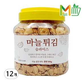 +코우 튀긴마늘 슬라이스, 500g, 12개