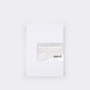 PapePhant 하이퀄리티 용지 많이 두꺼운 러프그로스지 (Rough Gloss pape), 50매