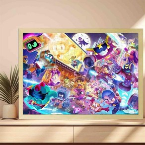 브롤스타즈 액자퍼즐 100피스 300피스 500피스 퍼즐 직소퍼즐 취미생활 인기게임, 50피스 퍼즐 + 액자(10x15), 12호, 1개