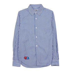 [꼼데가르송] [명품] 여성 스트라이프 셔츠 P1B025 BLUE WHITE STRIPES