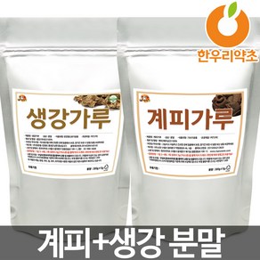 계피가루+생강가루 600g 효능 계피분말 시나몬파우더 생강분말, 계피가루300g+생강가루300g, 1개