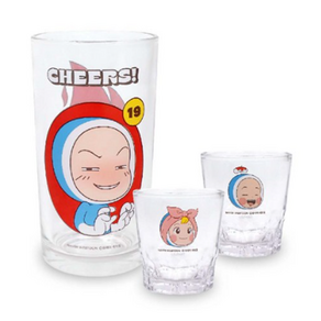 릴팡 유미의세포들 소맥잔 맥주잔 250ml + 소주잔 54ml x 2p 세트, 1세트