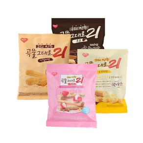 구워만든 곡물그대로 크리스피롤 4종 혼합구성 (맛별로 1봉 씩), 600g, 1세트