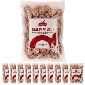 쉐프원 떡갈비 1kg 10봉지, 10개