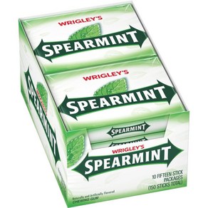 Wigley's Speamint Chewing Gum 리글리 스피어민트 츄잉 검 15개입 10팩, 10개