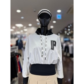 5F [신사] 파사디 골프 여성 볼륨소매 후드 티셔츠 봄 일상용 골프웨어 [화이트 민트] P24STP104M