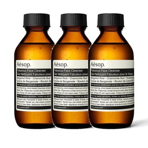 Aesop 이솝 페뷸러스 페이스 클렌저, 3개, 100ml