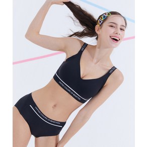 BENETTON INNERWEAR 로고 퓨징 브라팬티 세트