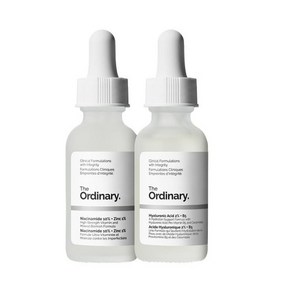 THE ORDINARY 스킨 서포트 세트 (나이아신아마이드 10％ + 징크 1％ 히알루로닉 애시드 2％ B5)314368, 001_30＋30ml, 1개