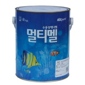 KCC 숲으로홈앤멀티멜 반광 백색 3.78L 친환경 다용도페인트 내부용