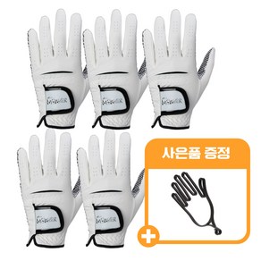 랩몬스터 논슬립 골프장갑 미끄럼방지 남성 필드장갑+골프 장갑 건조대 걸이, 5개, 흰색
