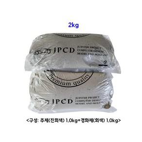 [보강용] 에폭시퍼티(회색)/ 시바툴 레진 2kg, 1개