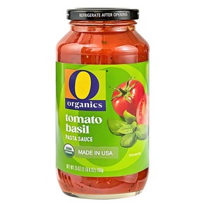 오오가닉 토마토 바질 파스타소스, 709g, 1개