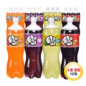 일화 탑씨 1.5L 오렌지3+포도3+파인애플3+콜라3 총12개