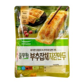 풀무원 부추잡채지짐만두300x3 2봉, 300g, 6개