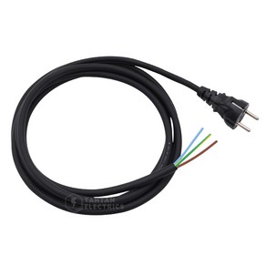 무광 3C 1.5 SQ 케이블 3m AC 전원 코드선 플러그 Powe Cable Cod 전기선 전원선 전선 250V 16A, 1개