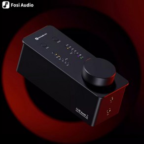 [ XC샵 ] Fosi Audio SK02 포시오디오 DAC 헤드폰 앰프 오디오 데스크탑 DAC 헤드폰 AMP 프리앰프, 블랙