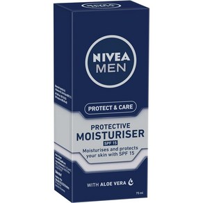 호주 니베아 NIVEA MEN Moistuise SPF15 맨 프로텍트 앤 케어 모이스처 크림, 3개, 75ml