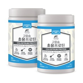 내추럴박스 고칼슘 초유 프로틴 380g 2통, 2개