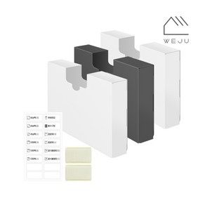[위주]비닐봉투 씽크대 서랍 정리함(소) 3개 풀세트, 화이트, 1개