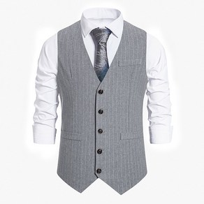 캐주얼 남성 스트라이프 신사정장 캐주얼 조끼 Men's suit vest 인어미남 C15 E966M211