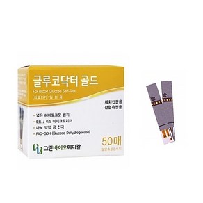 올메디쿠스 글루코닥터 골드 혈당계 세트(혈당측정기+시험지 50매), 1개