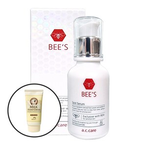 에이씨케어 비즈 스팟 세럼 30ml+핸드크림 증정/진정효과/로얄젤리추출물함유/투명한겔타임/에센스, 1개, 30ml