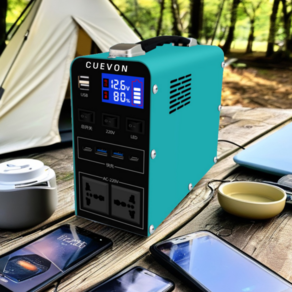 CUEVON 220V 올인원 캠핑용 파워뱅크 리튬 인산철 대용량 배터리, 옵션 1. 120Wh - 300W