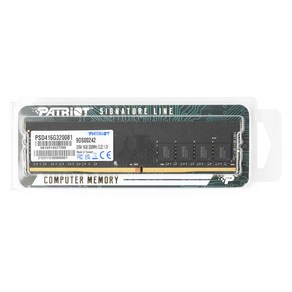 패트리어트 DDR4 16G PC4-25600 CL22 SIGNATURE 3200MHz 파인인포, 1개